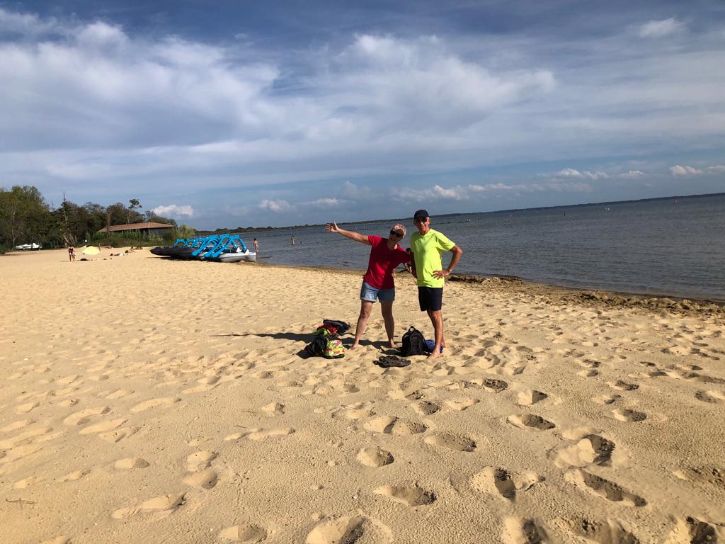 Beach at Lac Cazeaux